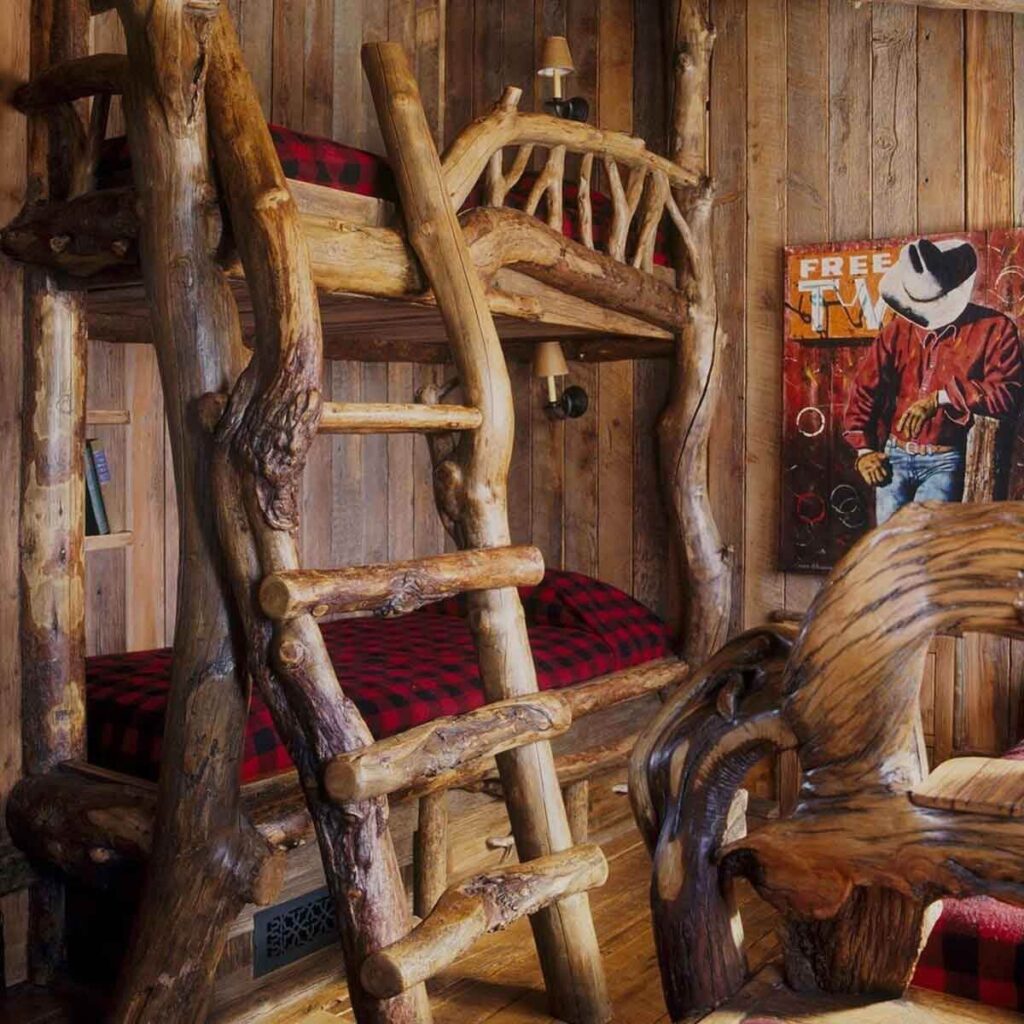 Rustic Cabin Bunk Beds